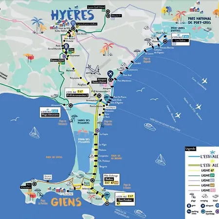 Familial - 7pers- Hyeres-centre Апартаменты *